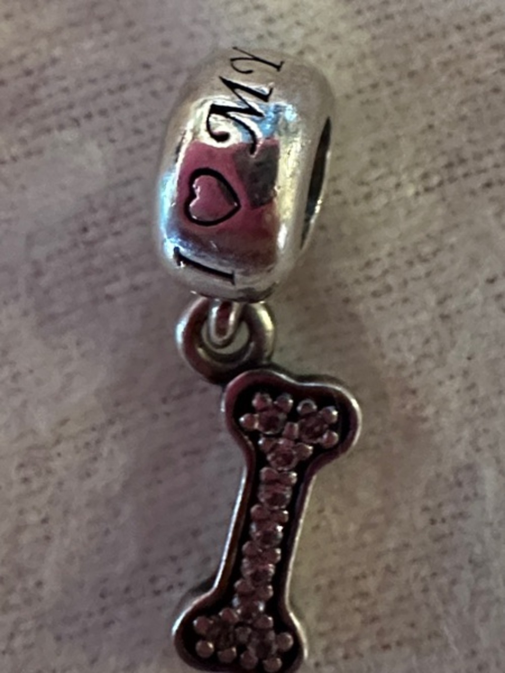 Pandora "I Love My Dog" dangle charm - Picture 2 of 5